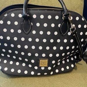 Fun polkadot bag!  Dark blue/black.